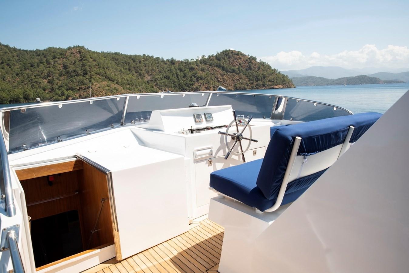 a boat on the water aboard ENIGMA BLUE Yacht for Sale