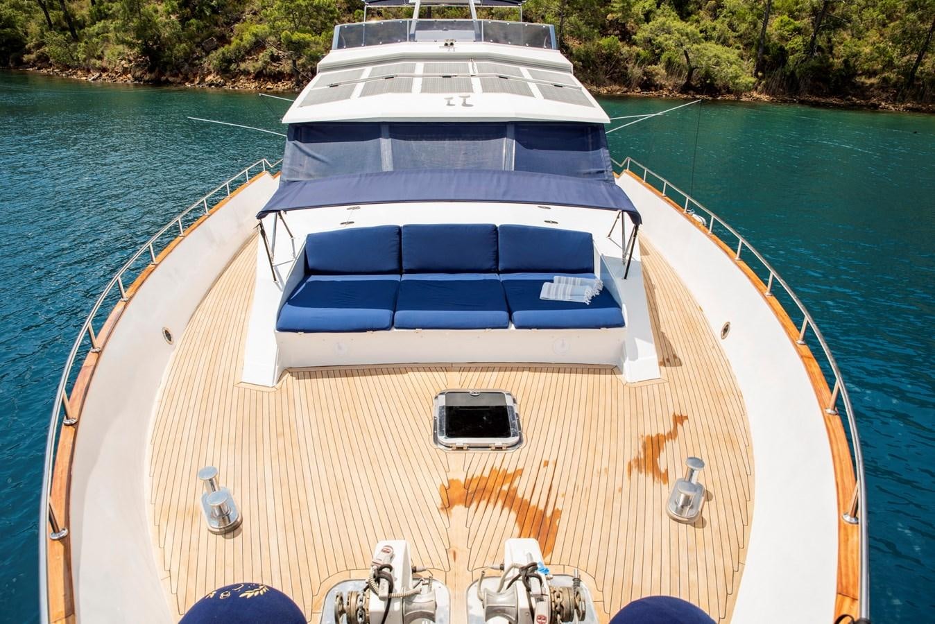 a boat on the water aboard ENIGMA BLUE Yacht for Sale