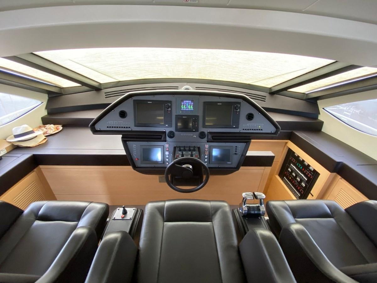 inside of a vehicle aboard X-TREM I Yacht for Sale