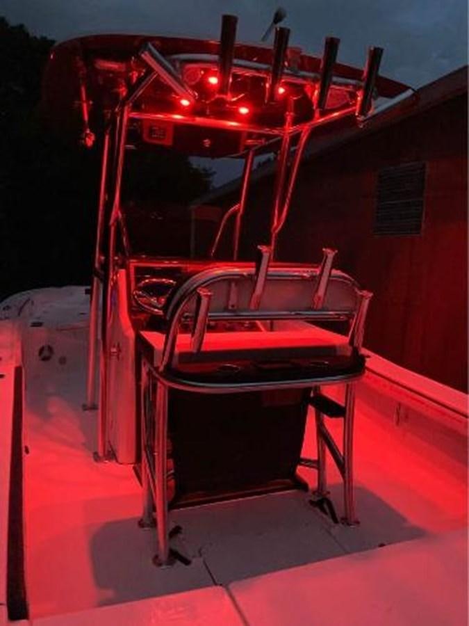 a red machine on a white surface aboard 2018 CREVALLE  Yacht for Sale