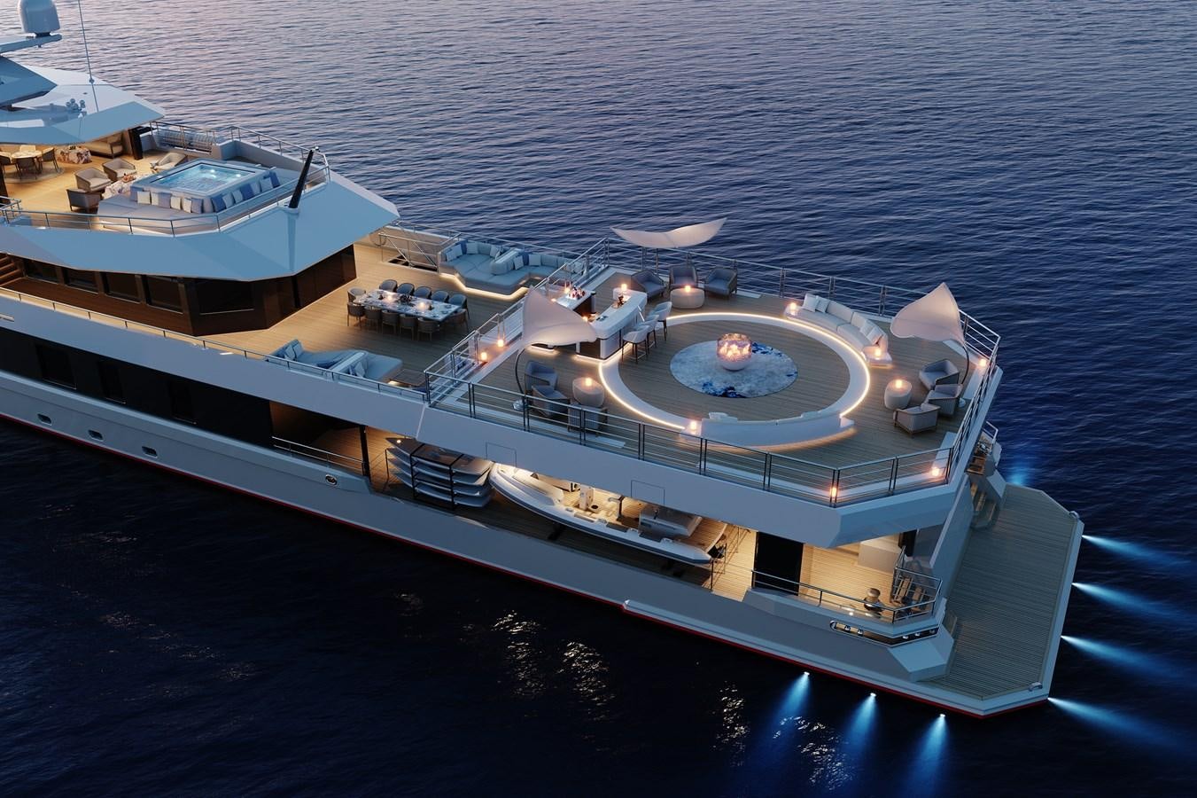 a large ship in the water aboard SEAXPLORER 60 Yacht for Sale