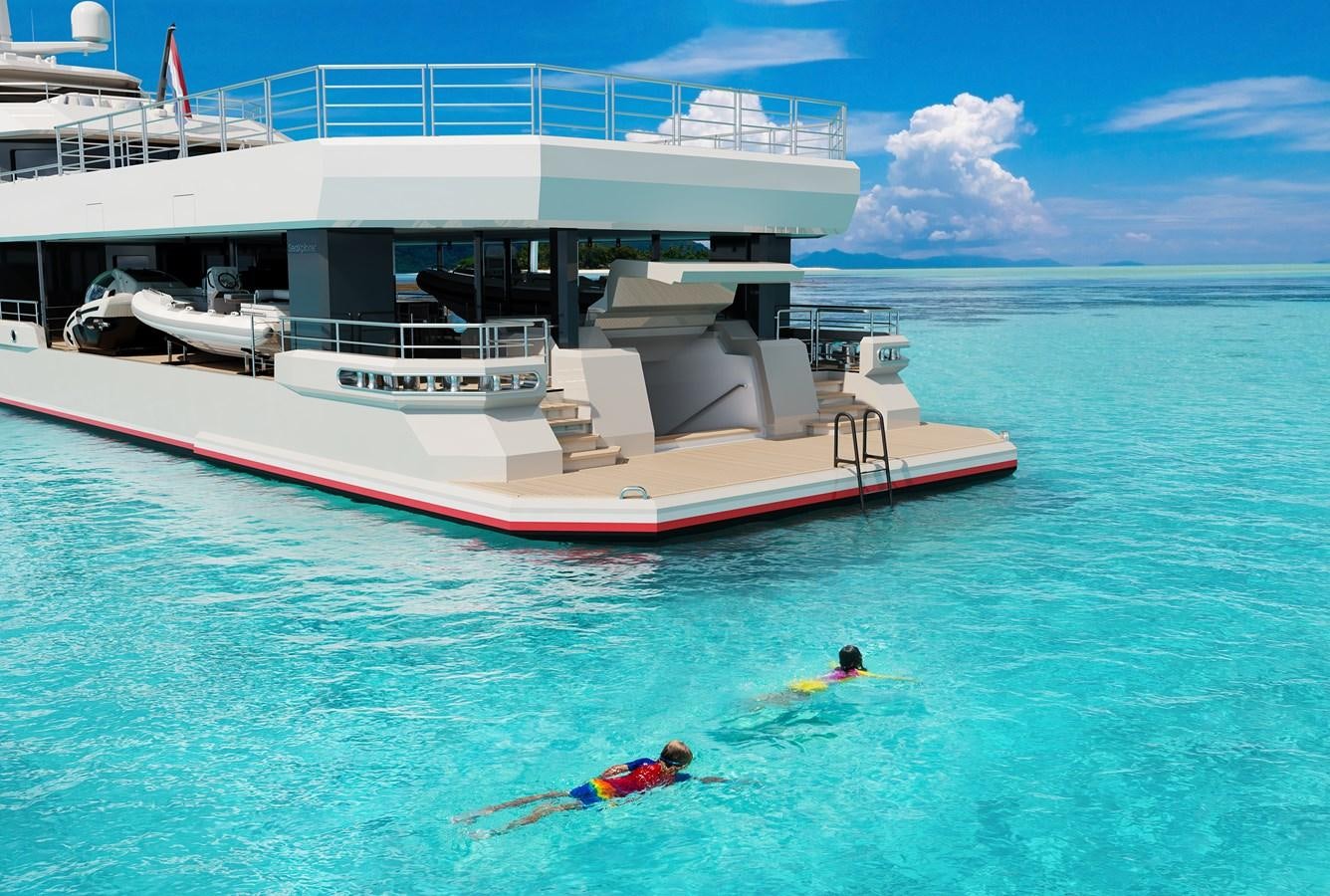a boat in the water aboard SEAXPLORER 60 Yacht for Sale
