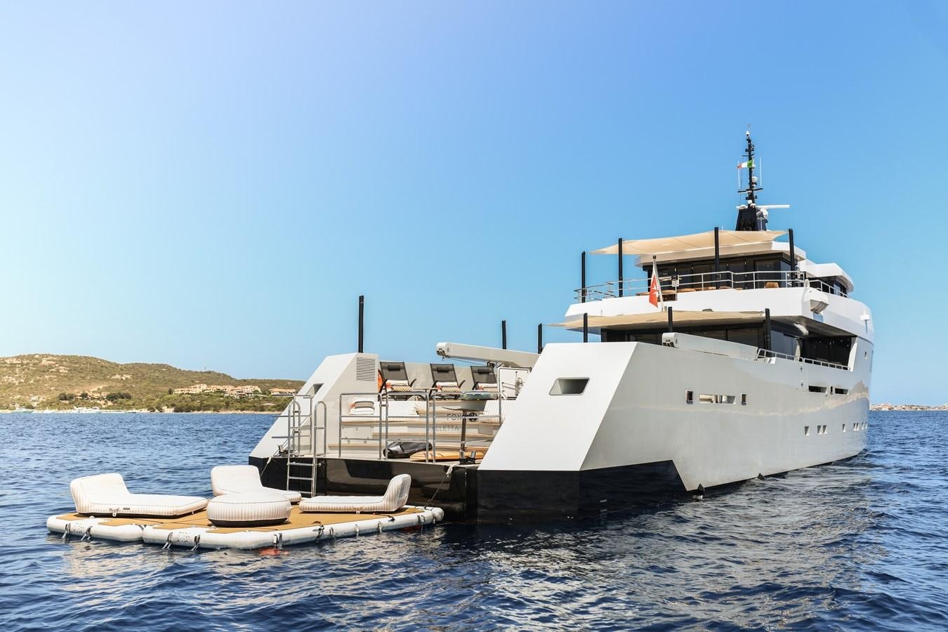 a boat on the water aboard FOX Yacht for Sale