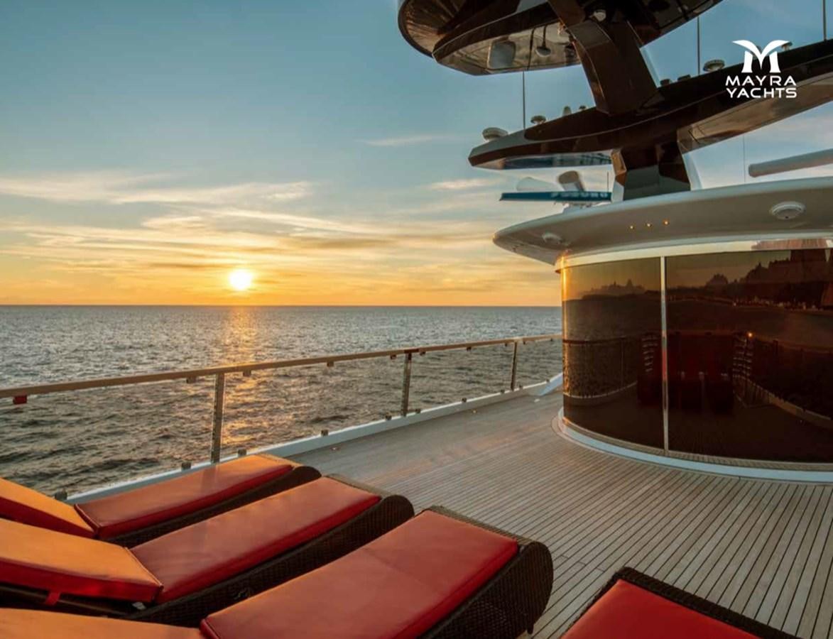 a boat on a body of water aboard EUPHORIA II Yacht for Sale