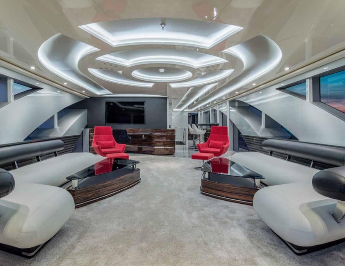 inside view of a room aboard EUPHORIA II Yacht for Sale