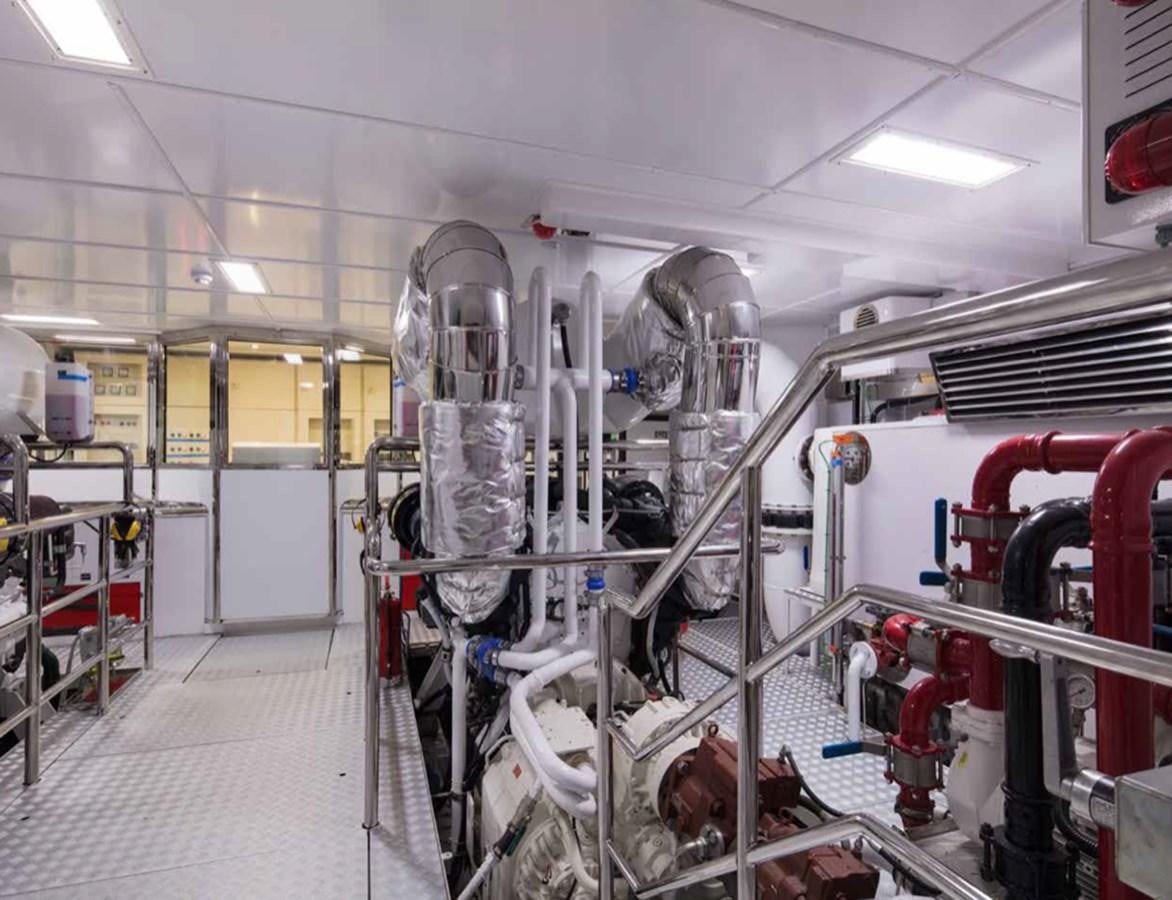 a large factory machinery aboard EUPHORIA II Yacht for Sale