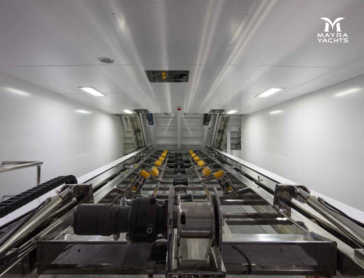 a machine inside a building aboard EUPHORIA II Yacht for Sale