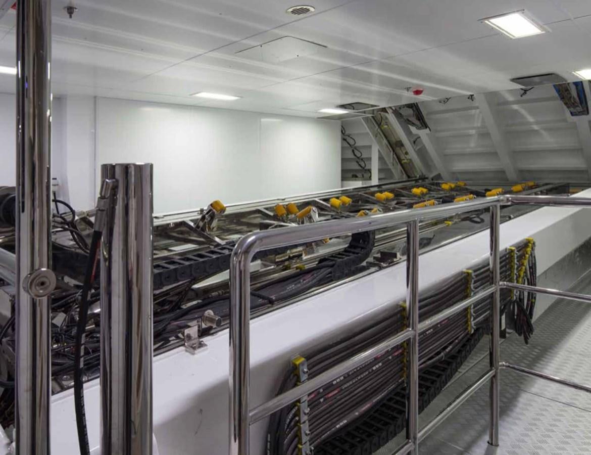 a large machine inside a building aboard EUPHORIA II Yacht for Sale