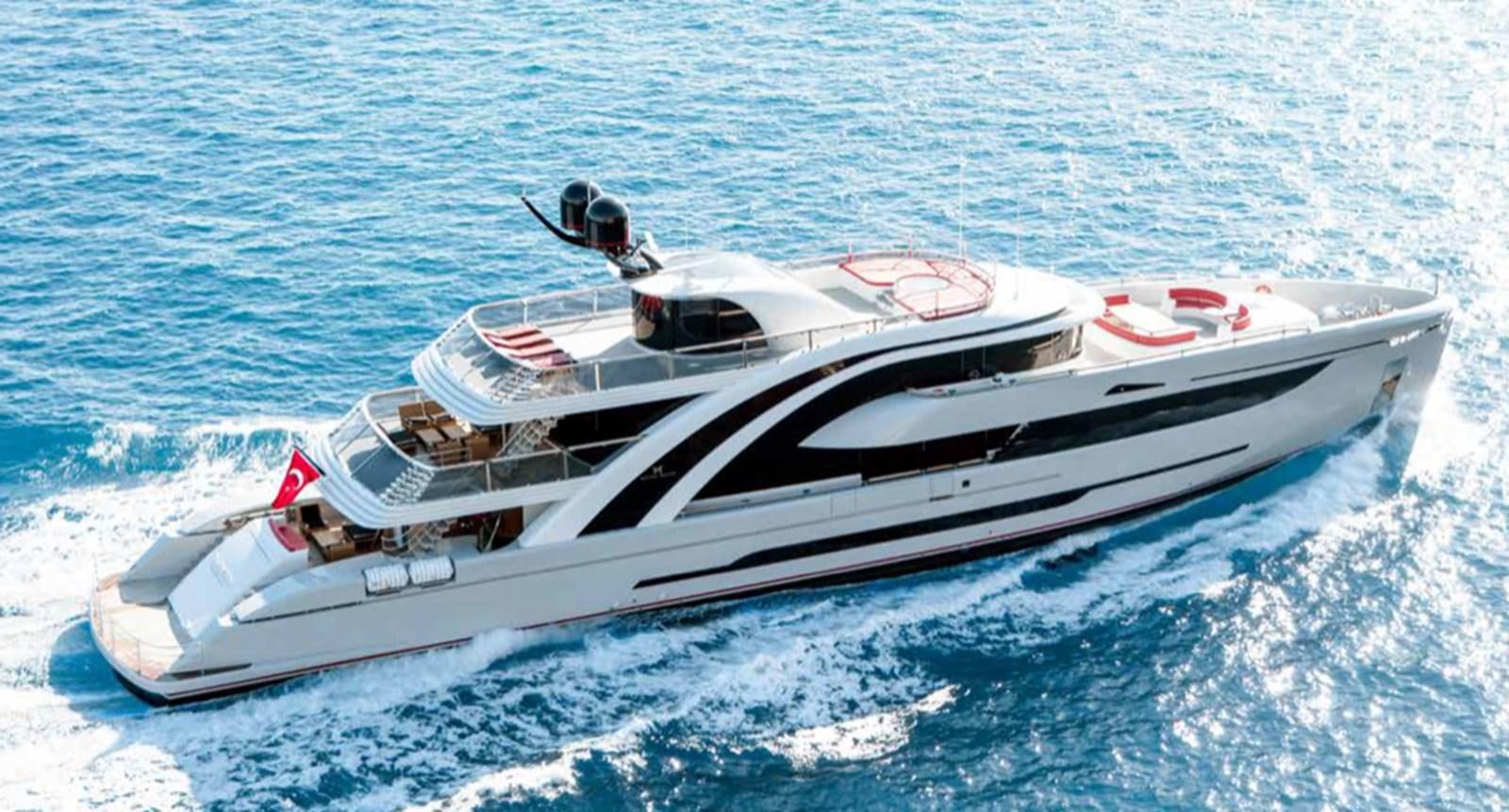 a boat on the water aboard EUPHORIA II Yacht for Sale