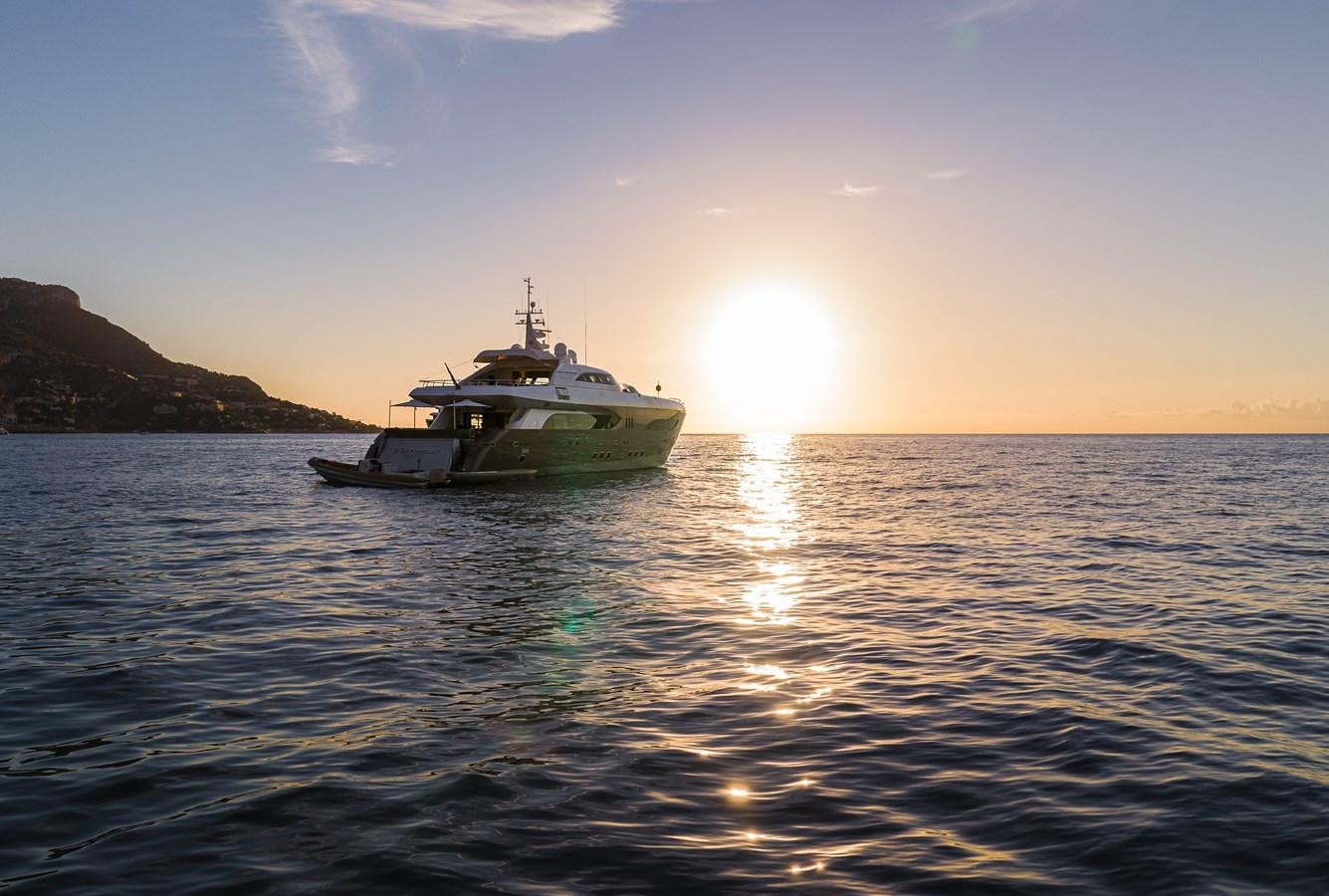 a boat in the water aboard NAMASTE 8 Yacht for Sale