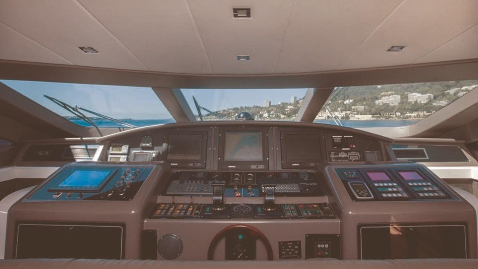 inside of a plane aboard TOTAL Yacht for Charter