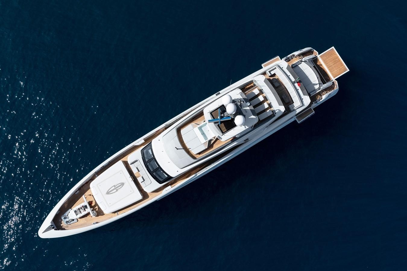 a space ship in the water aboard SP1 Yacht for Sale