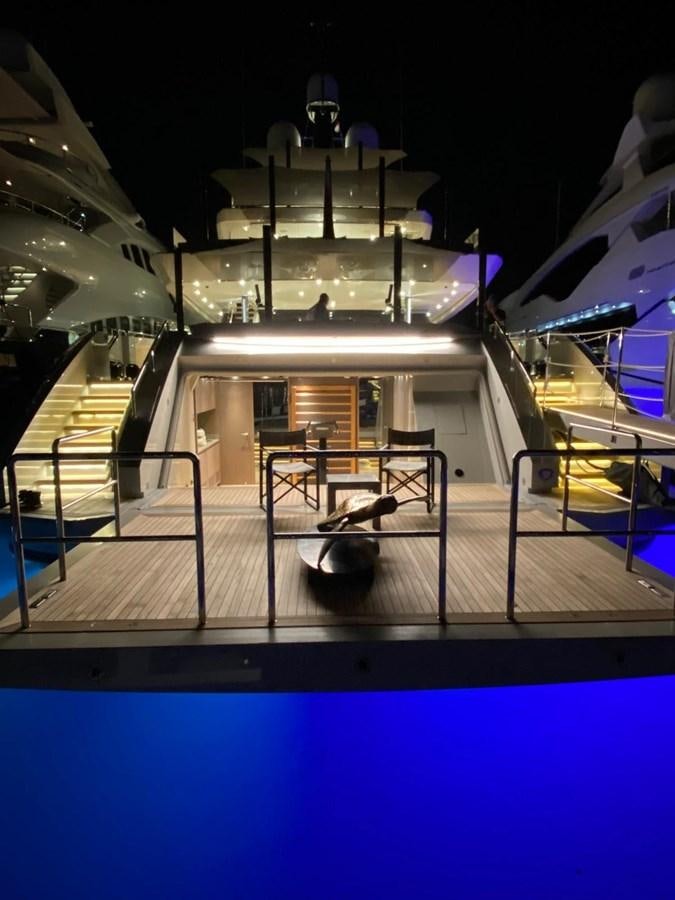 a large room with a large ceiling aboard SP1 Yacht for Sale
