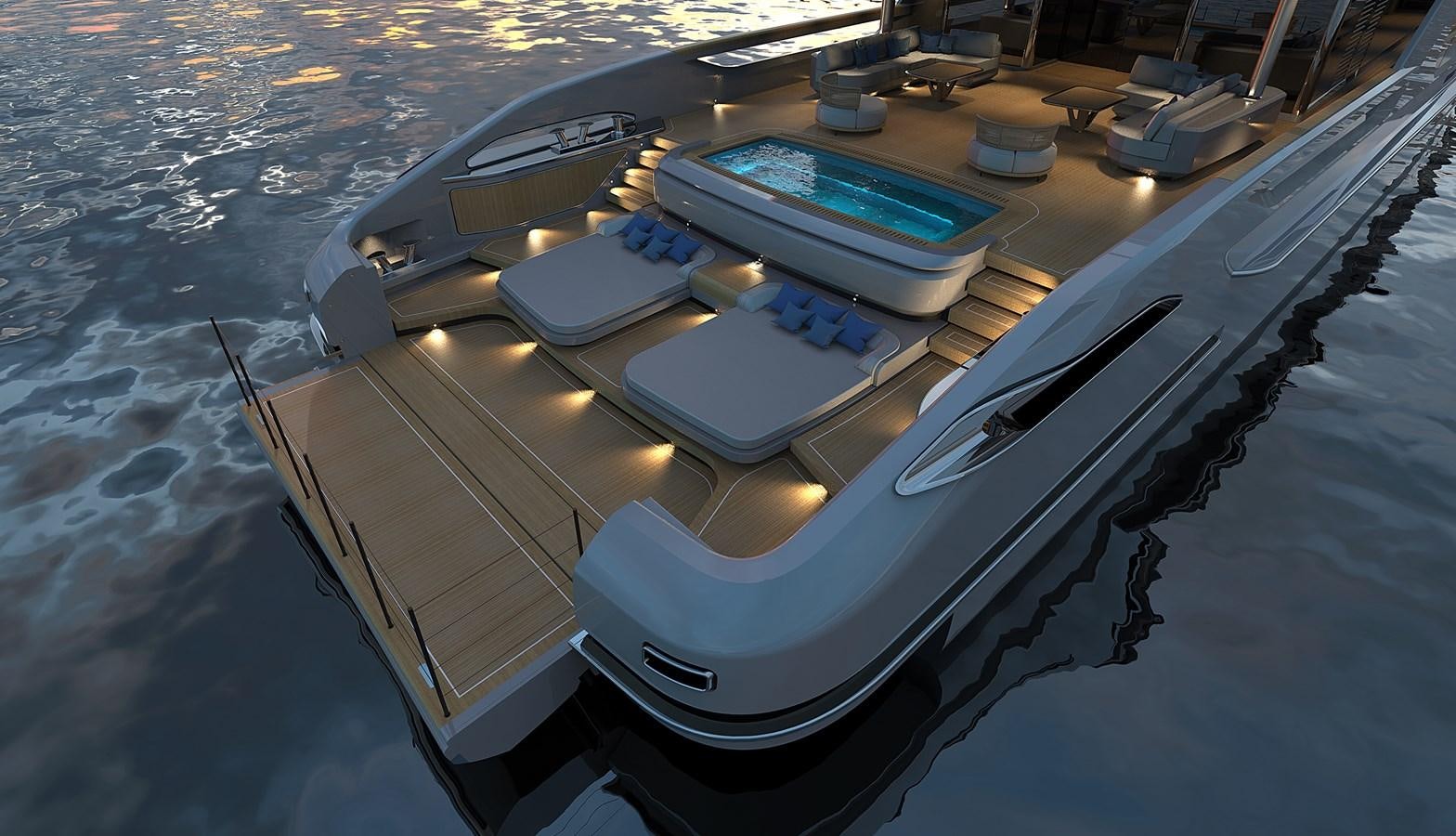 a model of a space ship aboard BAGLIETTO 52M T LINE#06 HYBRID Yacht for Sale
