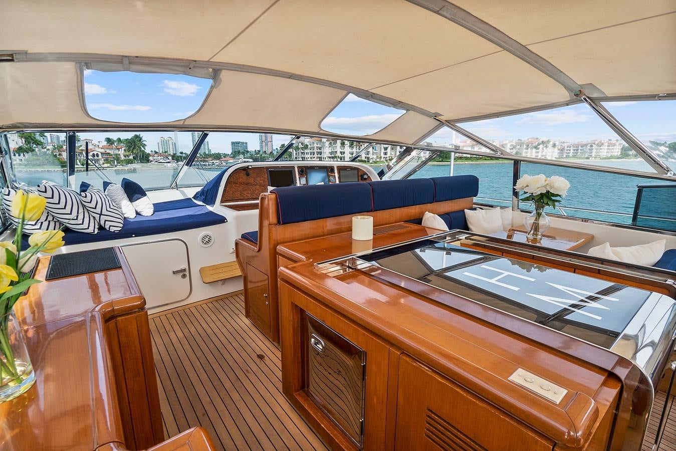 a boat on the water aboard HAKUNA MATATA Yacht for Sale