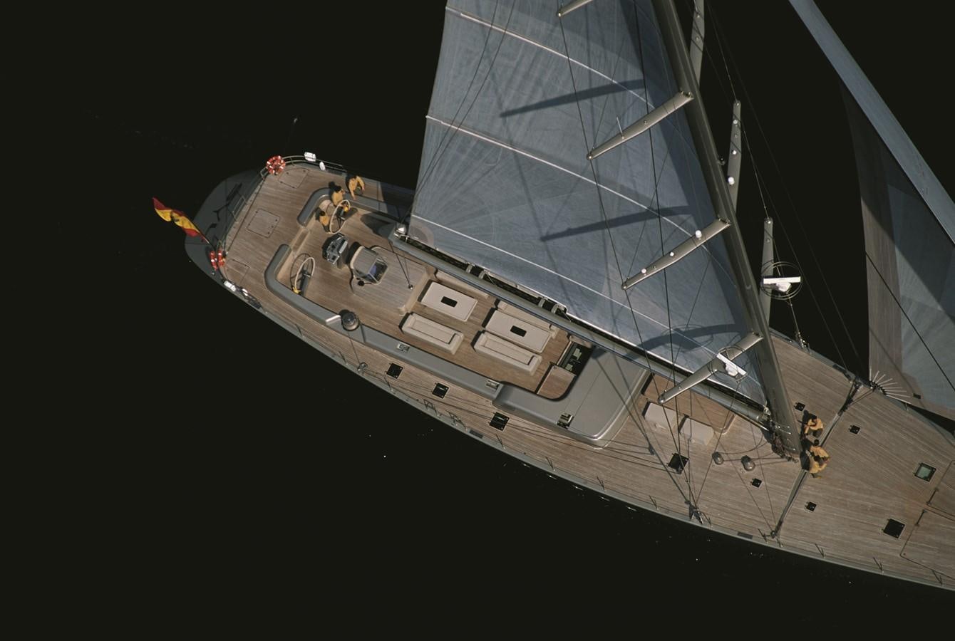 a space ship with people on it aboard SYL Yacht for Sale