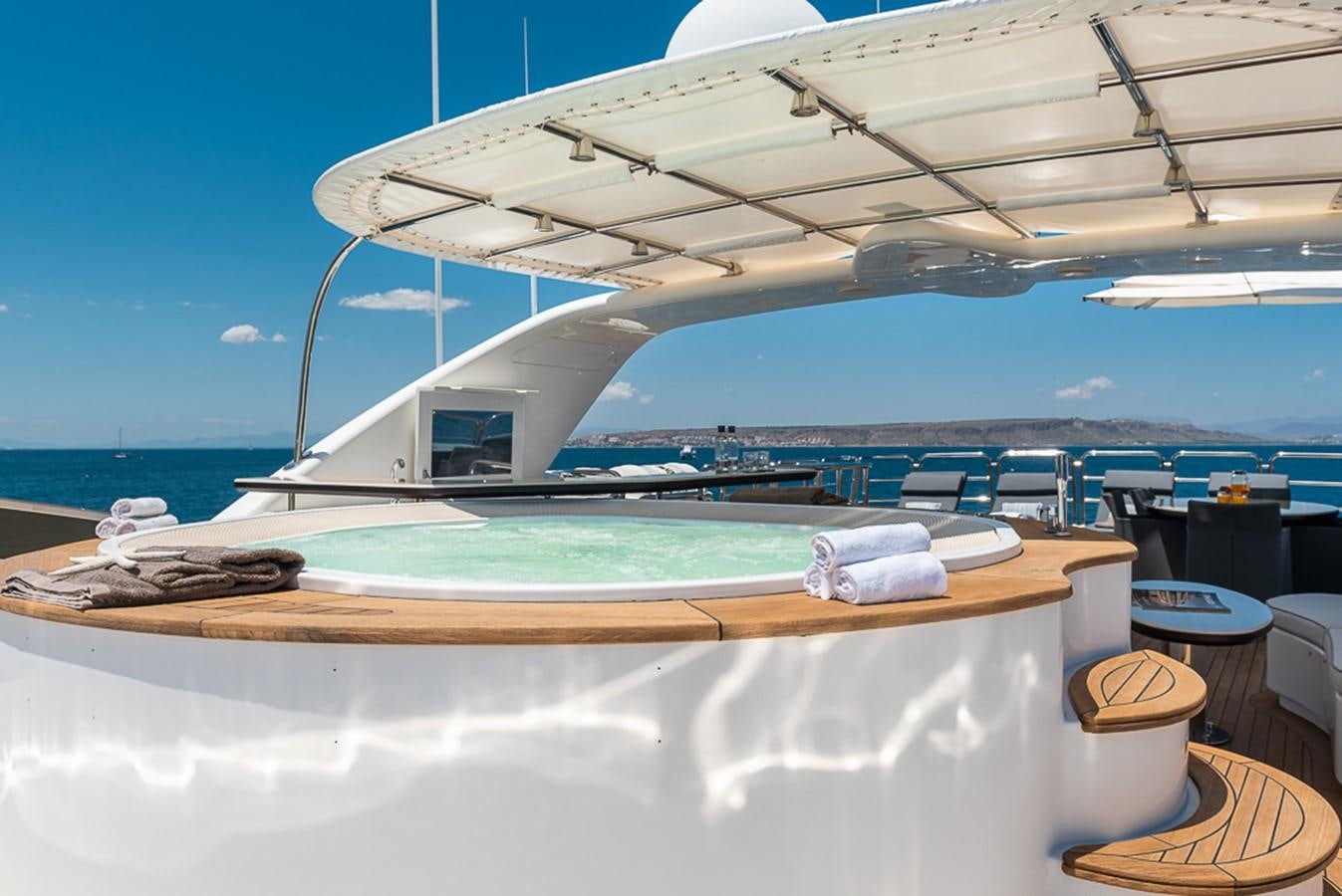 a boat on the water aboard ELENA NUEVE Yacht for Charter