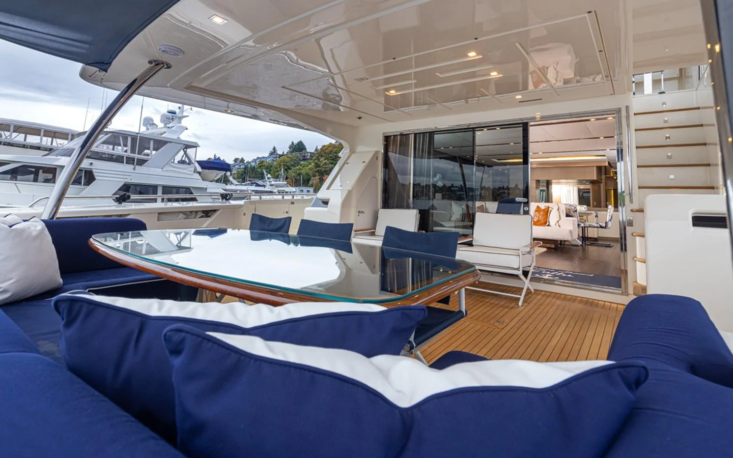 a boat in a boat aboard SOL SHINE Yacht for Sale