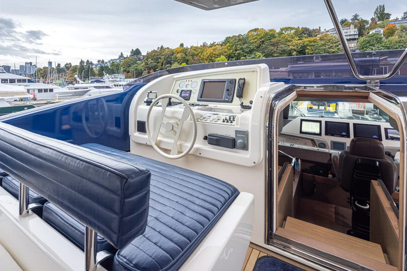 the inside of a boat aboard SOL SHINE Yacht for Sale