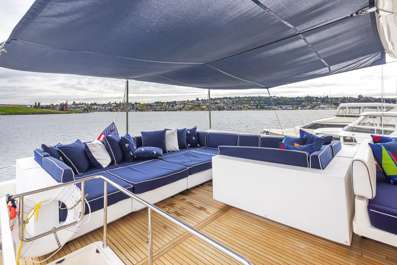 a boat on the water aboard SOL SHINE Yacht for Sale