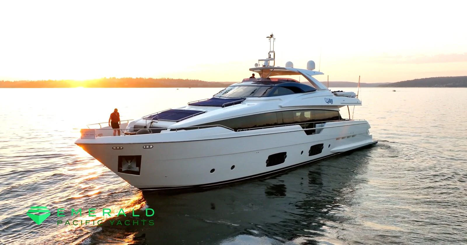 a white yacht on the water aboard SOL SHINE Yacht for Sale