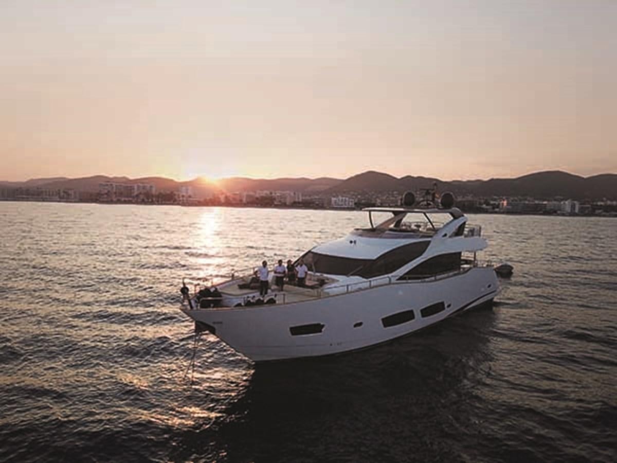 a boat on the water aboard 28M Yacht for Sale