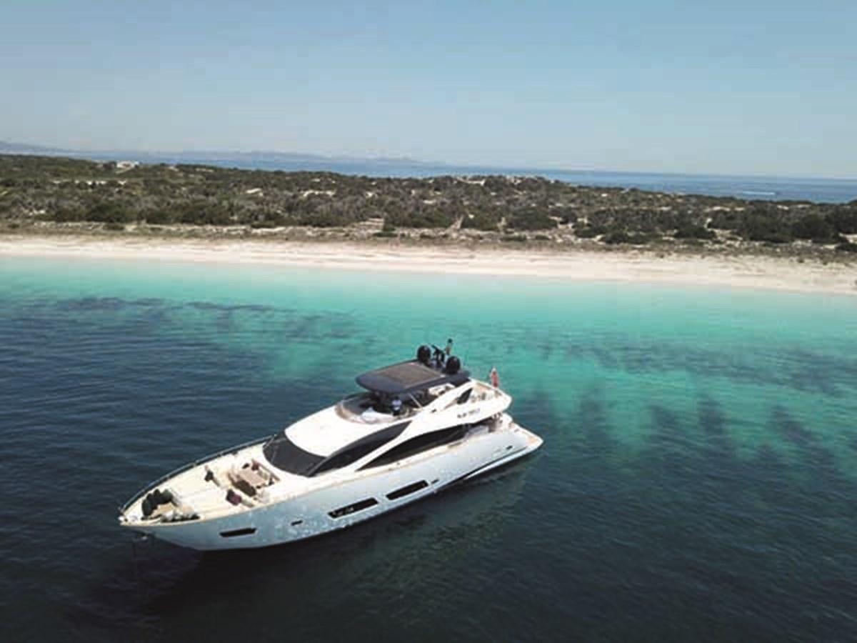 a boat in the water aboard 28M Yacht for Sale