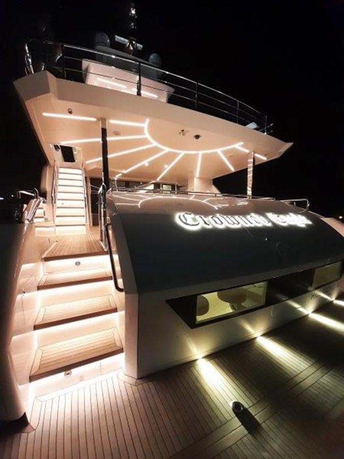 a pool with a pool table aboard CROWNED EAGLE Yacht for Sale