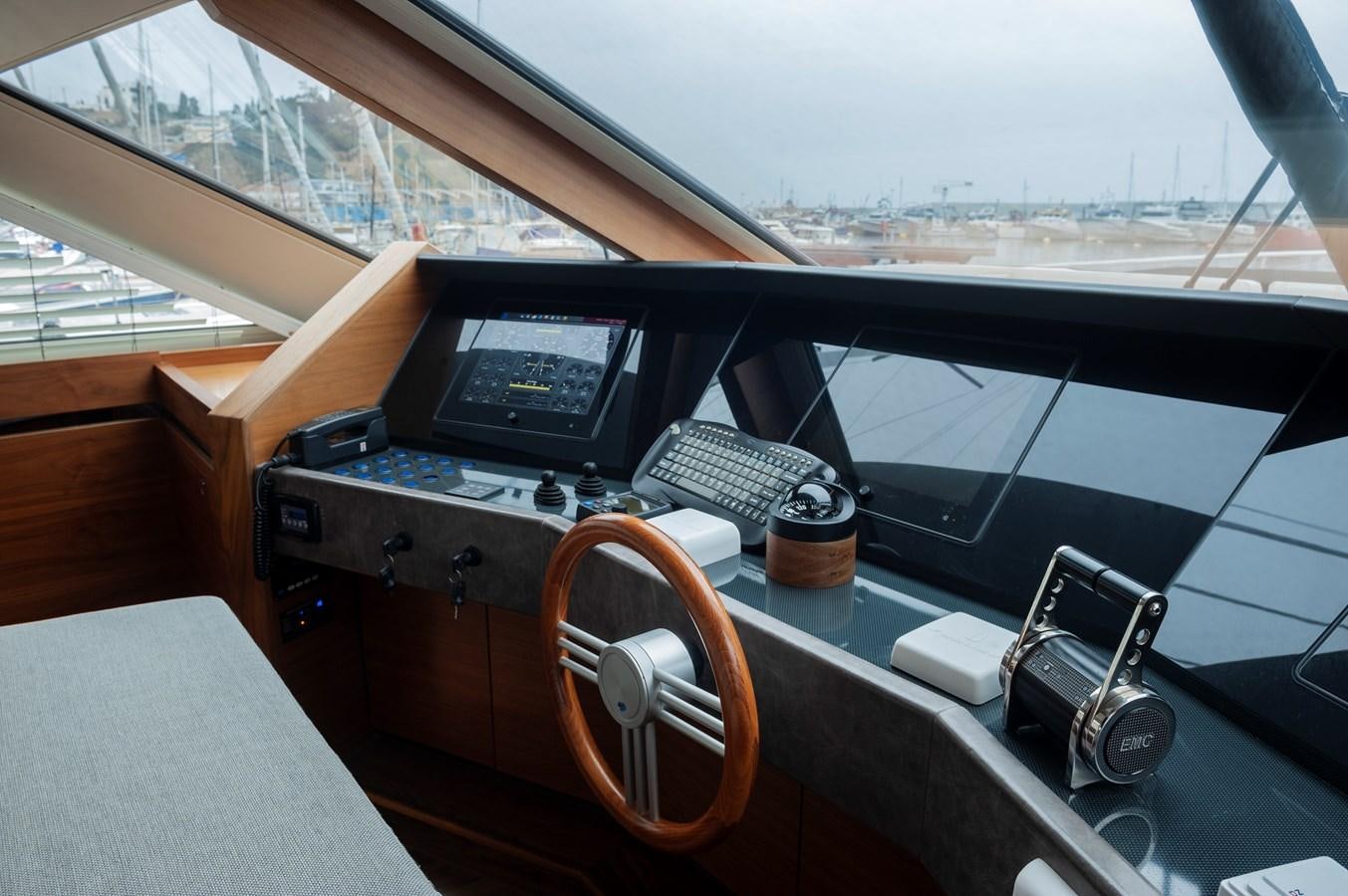 inside of a car aboard ANGELS Yacht for Sale