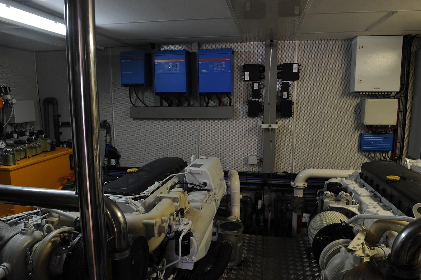 a room with several machines aboard ANGELS Yacht for Sale