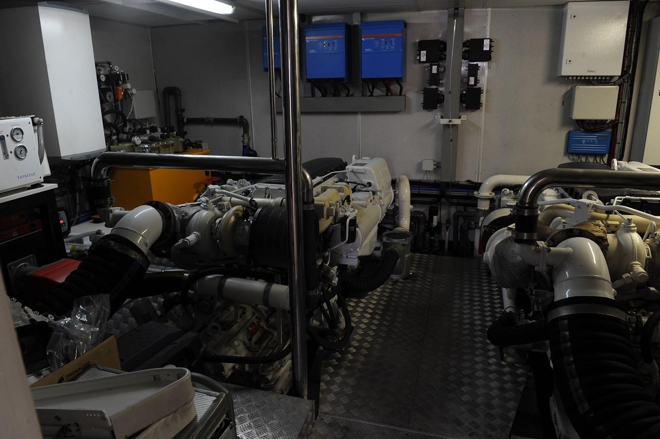 a room with machinery aboard ANGELS Yacht for Sale
