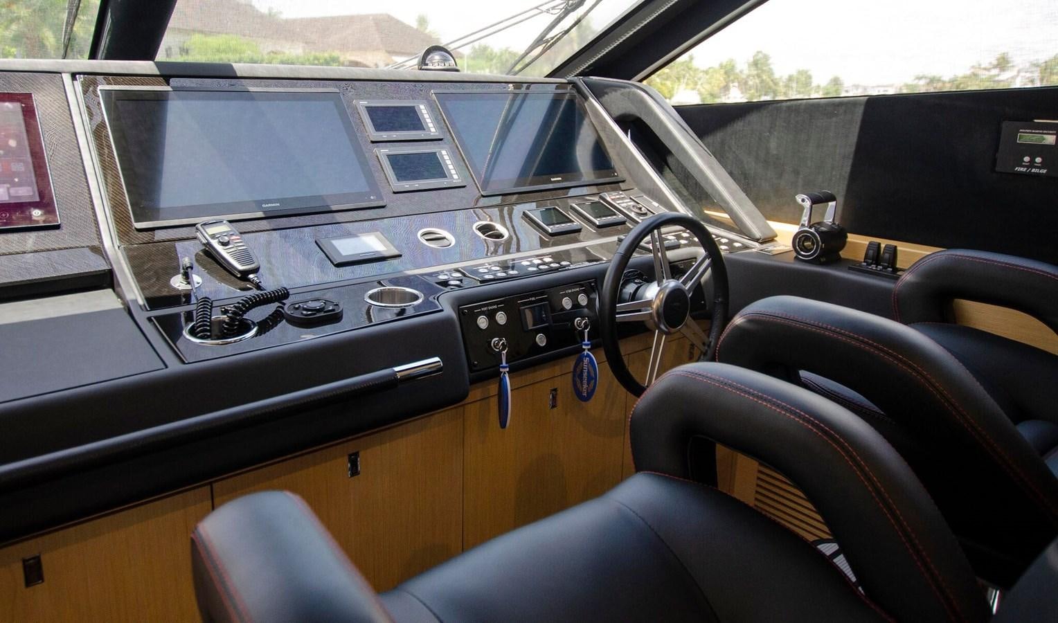 the inside of a car aboard SECOND THOUGHTS Yacht for Sale