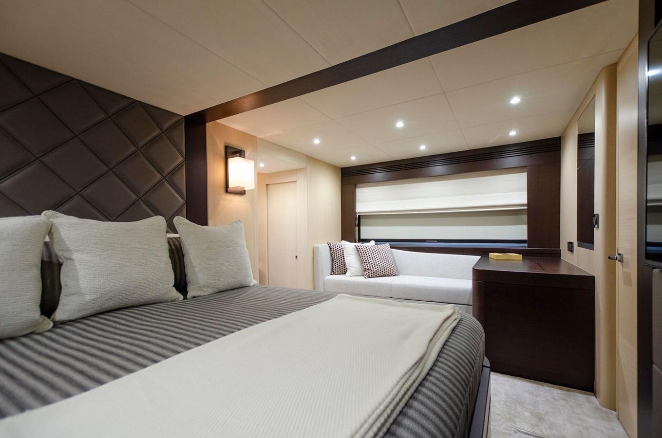 a room with two beds aboard SECOND THOUGHTS Yacht for Sale