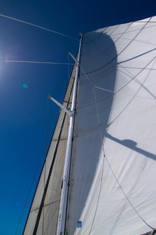 a close-up of a sailboat aboard 74' PRIVILEGE 2010 Yacht for Sale