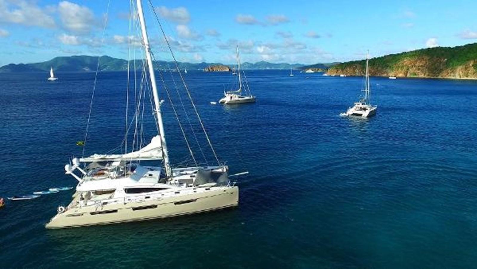 a group of boats in the water aboard 74' PRIVILEGE 2010 Yacht for Sale