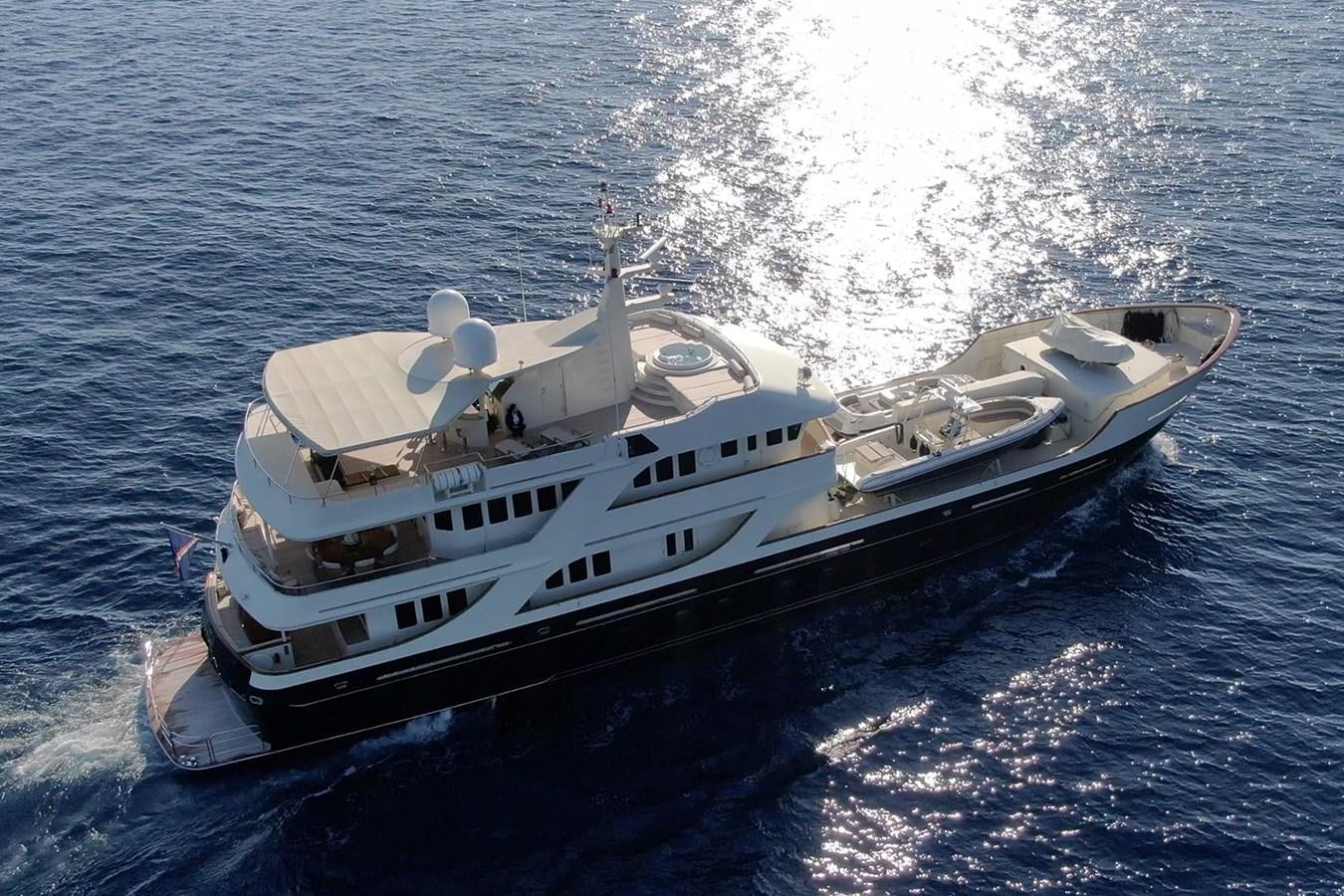 a ship on the water aboard LIBERTA Yacht for Sale
