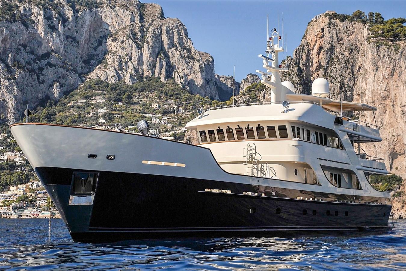a boat in the water aboard LIBERTA Yacht for Sale