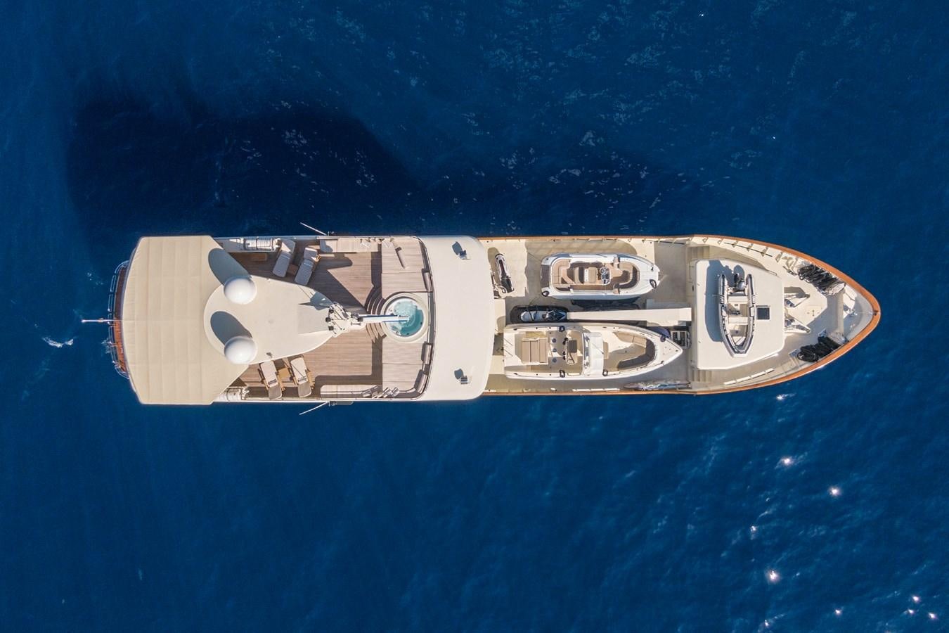 a space ship in space aboard LIBERTA Yacht for Sale
