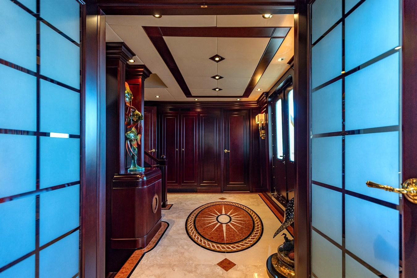 a room with a rug and a rug aboard LIBERTA Yacht for Sale