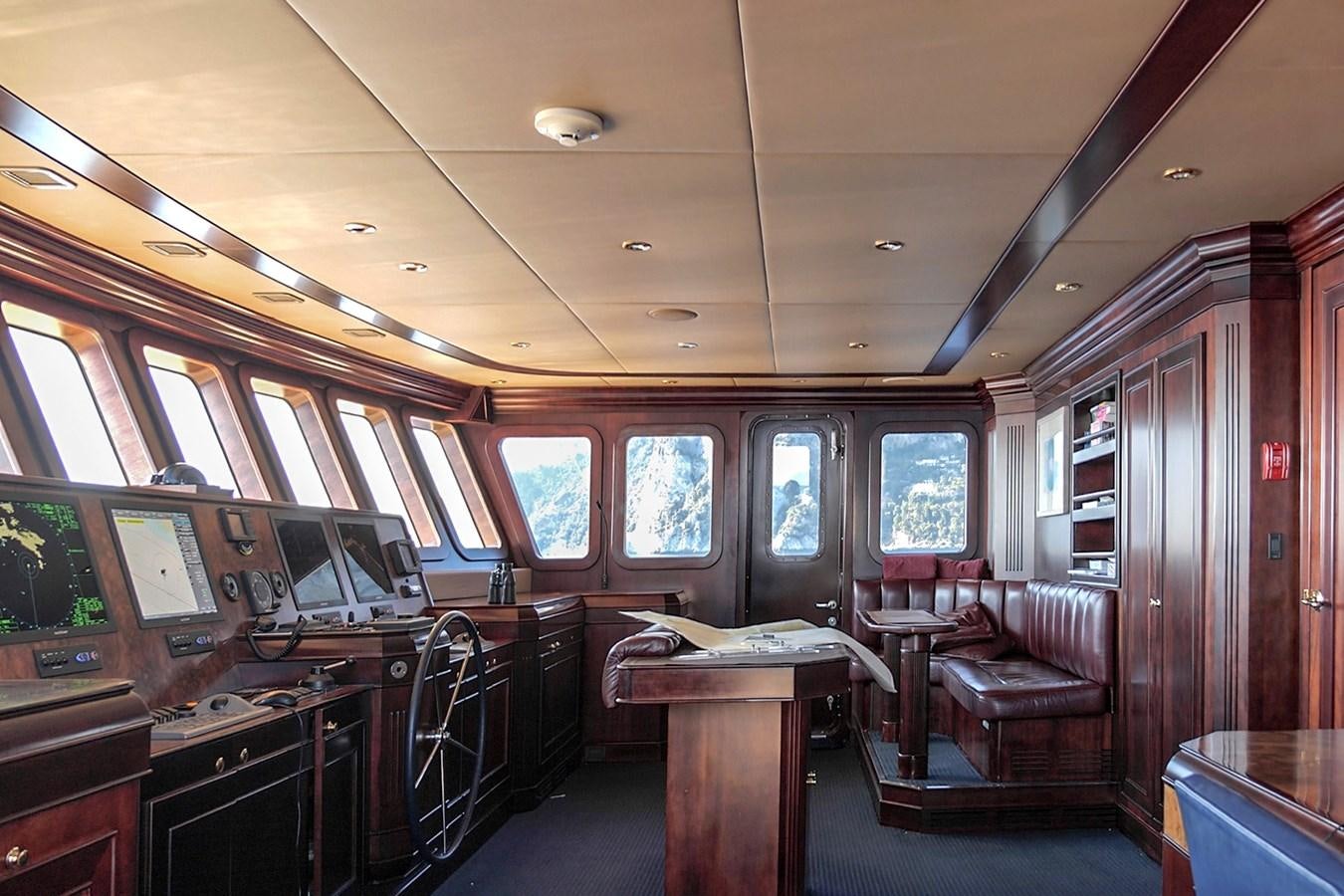 inside of a train aboard LIBERTA Yacht for Sale