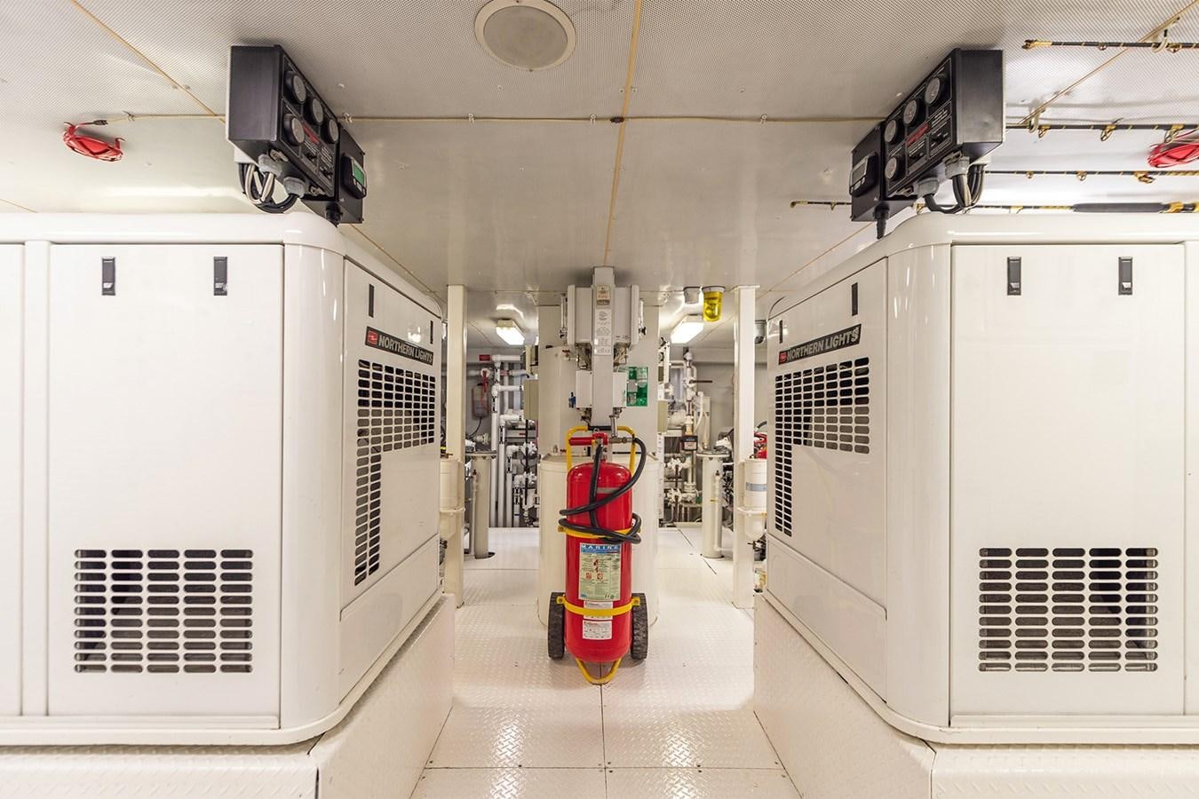 a room with machines aboard LIBERTA Yacht for Sale