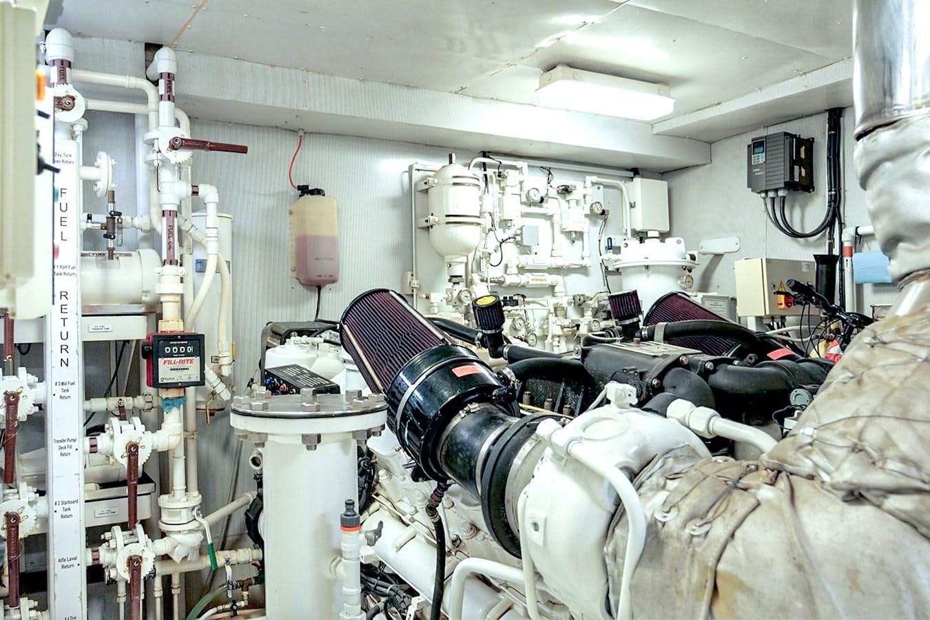a room full of military equipment aboard LIBERTA Yacht for Sale