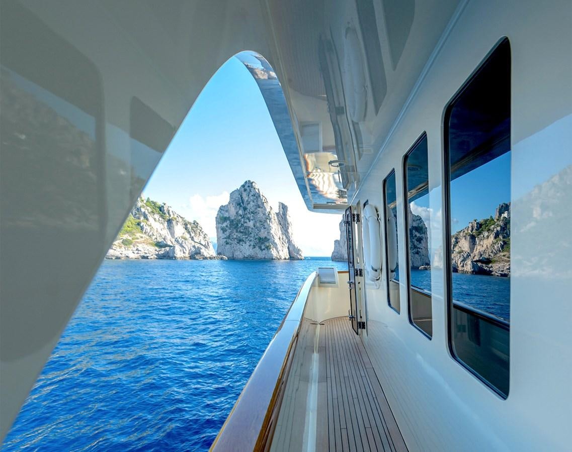 a boat on the water aboard LIBERTA Yacht for Sale
