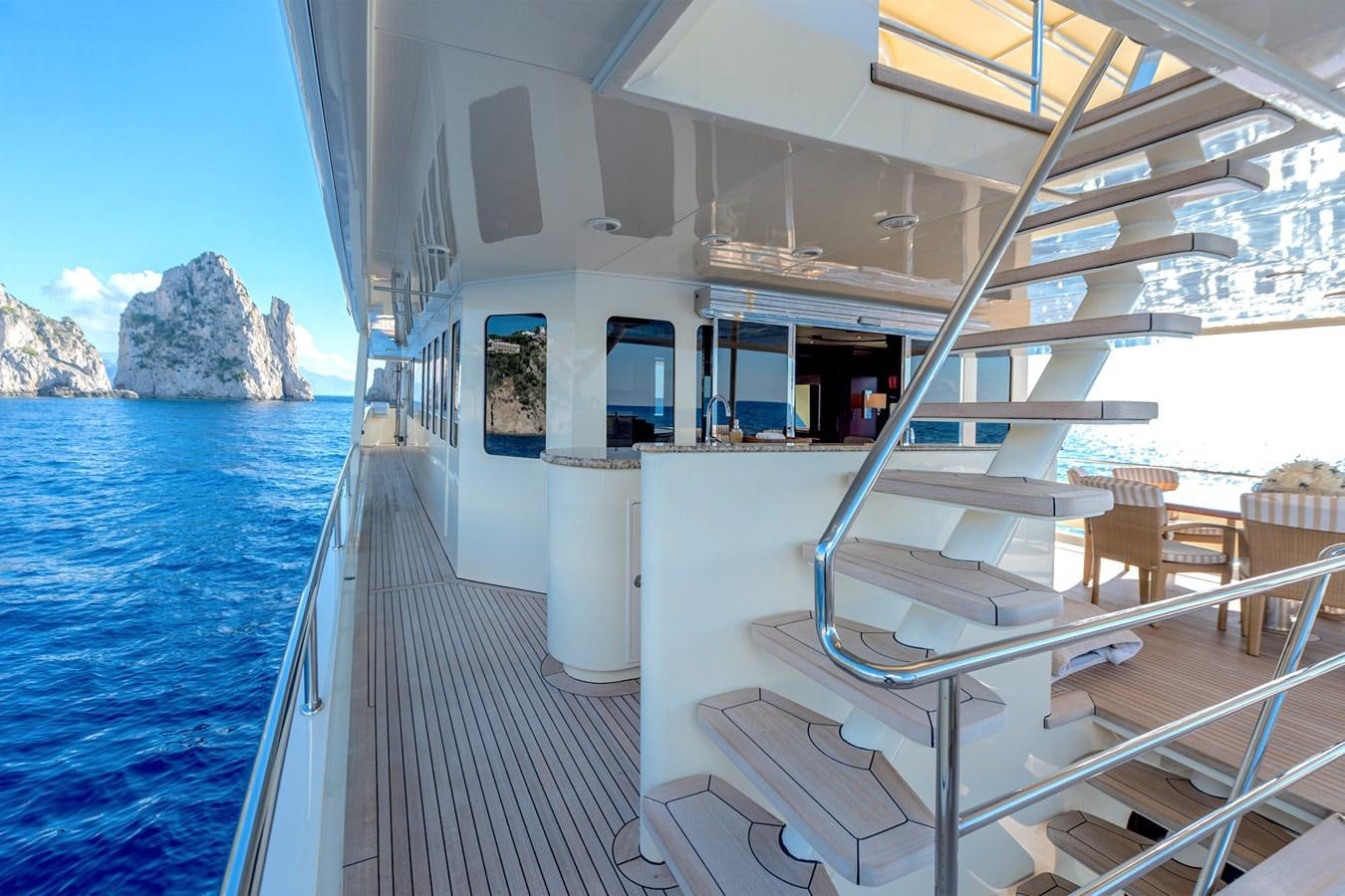 a boat on the water aboard LIBERTA Yacht for Sale