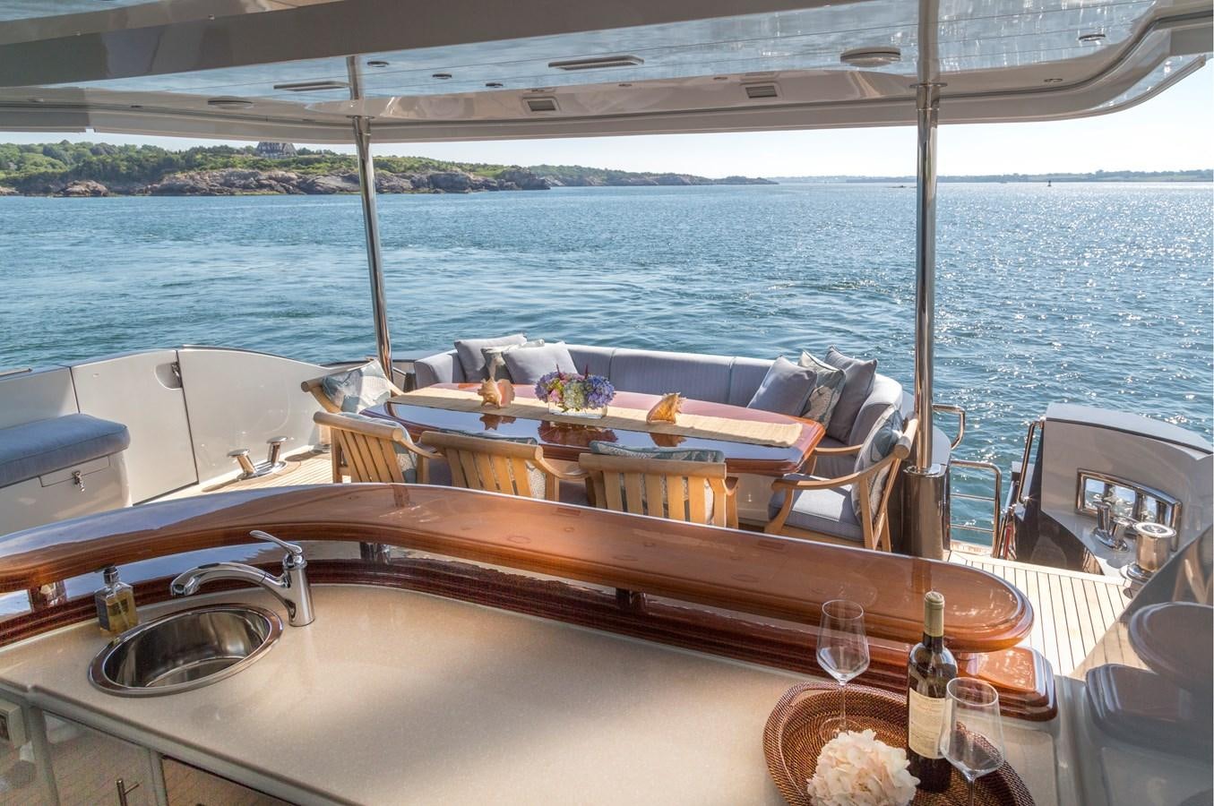 a boat on the water aboard TEMPTATION Yacht for Sale