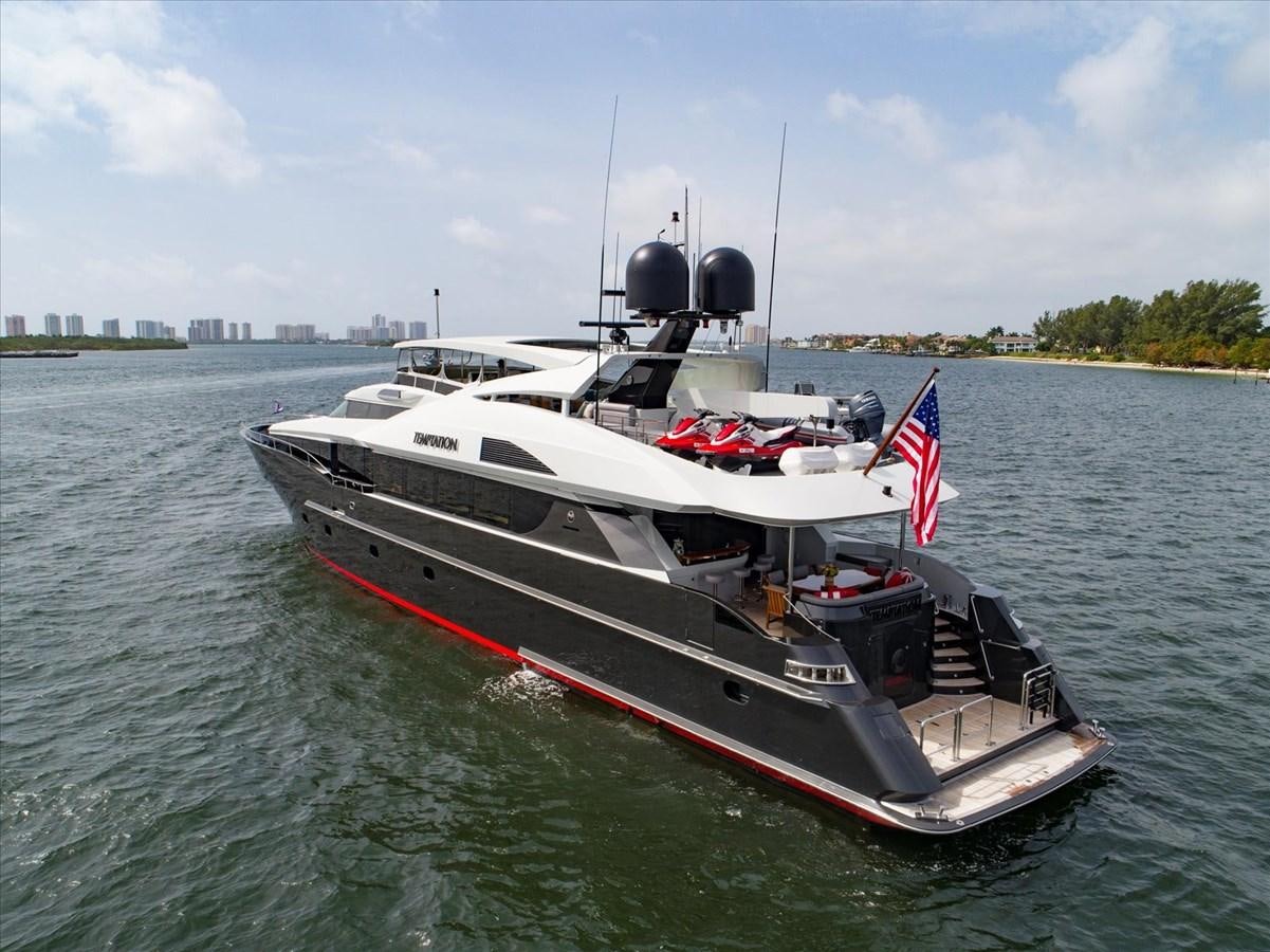 a boat on the water aboard TEMPTATION Yacht for Sale