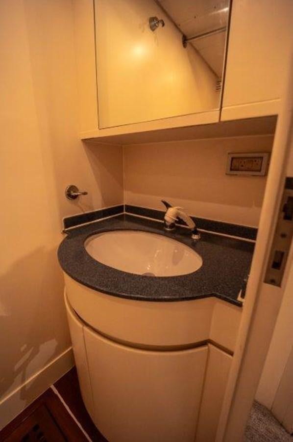 a sink in a bathroom aboard NYHAVEN Yacht for Sale