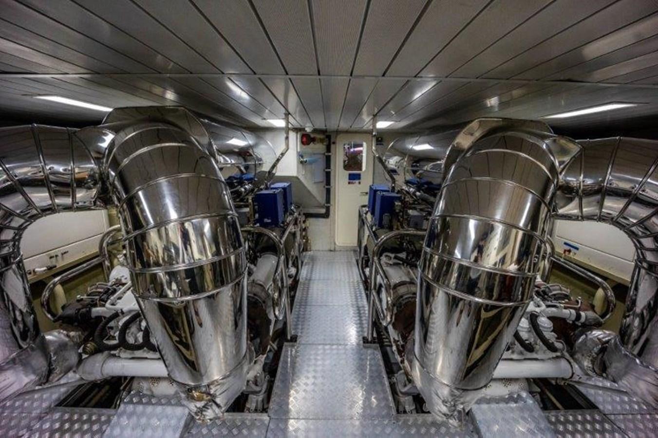 a large metal machine in a factory aboard NYHAVEN Yacht for Sale