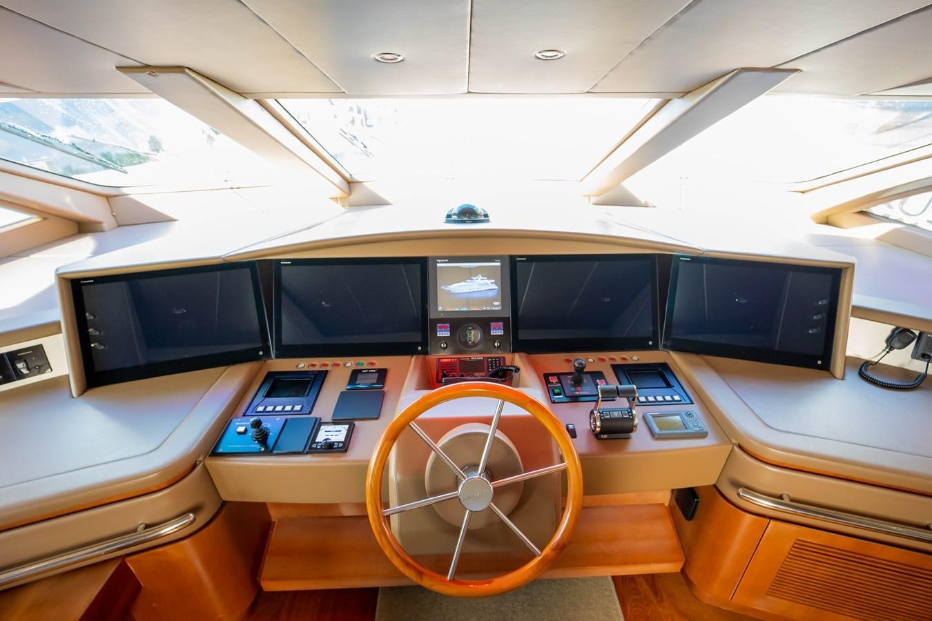 a control room with a fan aboard NYHAVEN Yacht for Sale