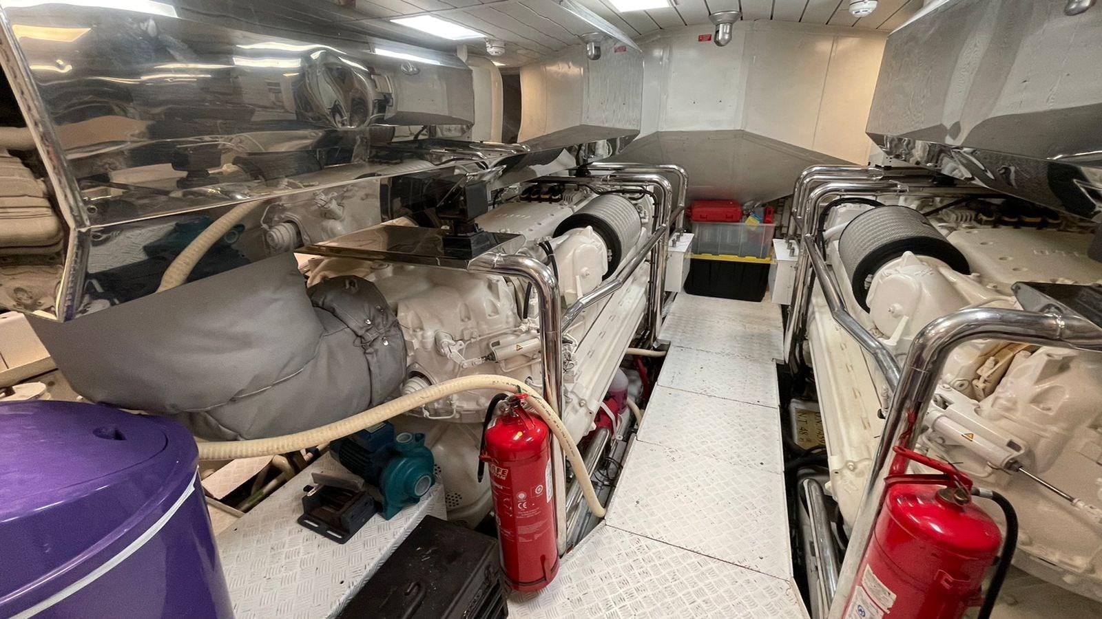 a car with a hood aboard VICTORIOUS Yacht for Sale